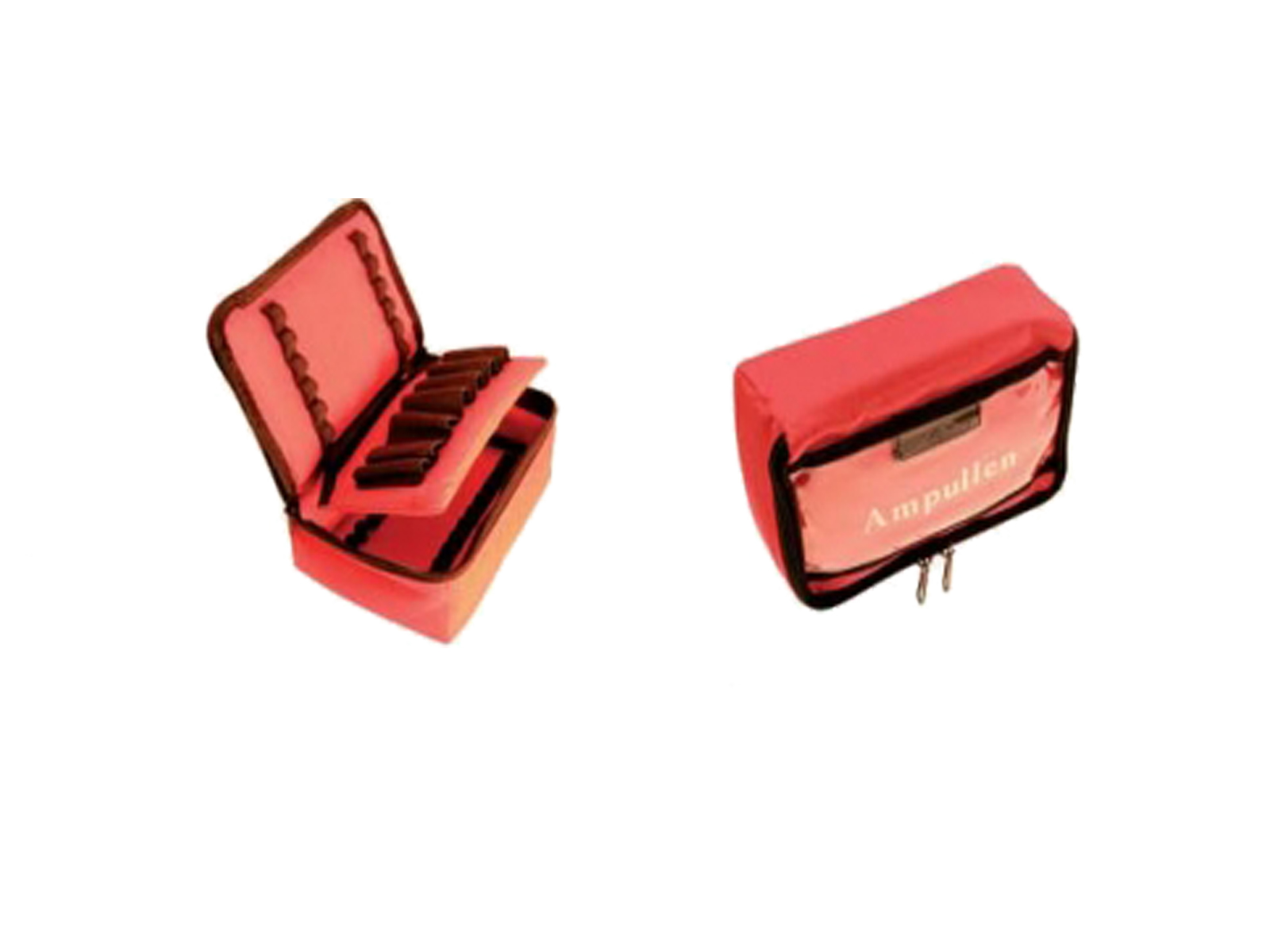 Ampullarium aus rotem Nylonmaterial